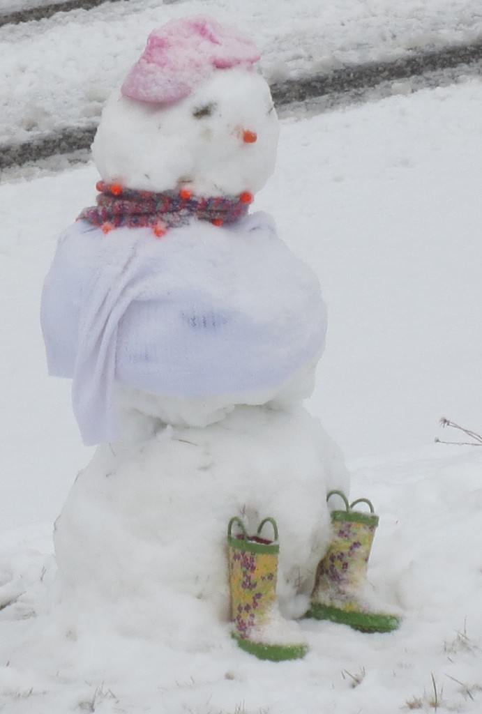 Somebody likes the snow!